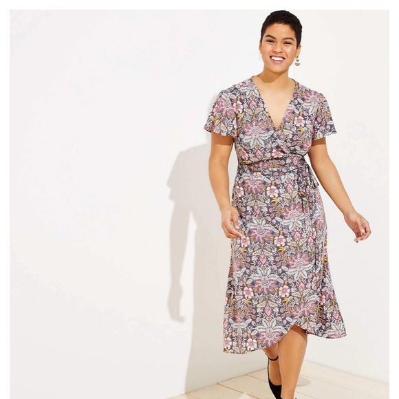 loft plus wrap dress